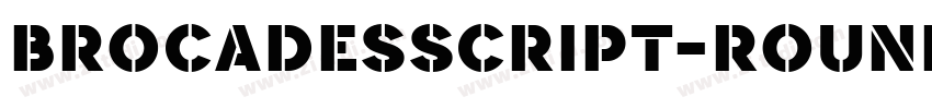 BrocadesScript-Round字体转换