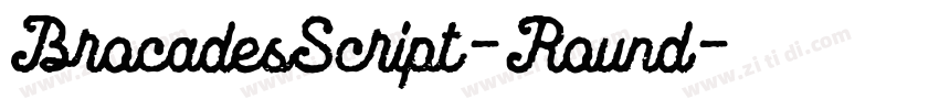 BrocadesScript-Round字体转换
