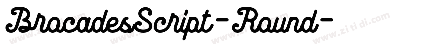 BrocadesScript-Round字体转换