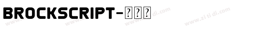 brockscript字体转换