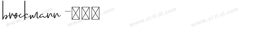 brockmann字体转换