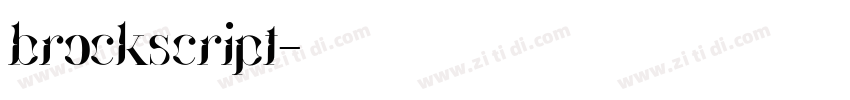 brockscript字体转换