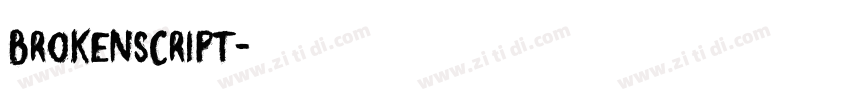 Brokenscript字体转换