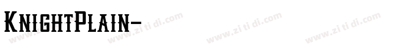 KnightPlain字体转换