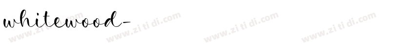 whitewood字体转换