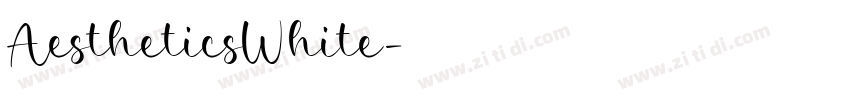 AestheticsWhite字体转换