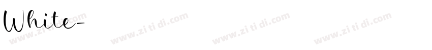White字体转换