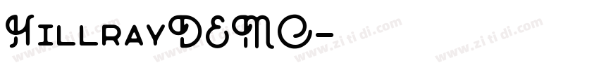 HillrayDEMO字体转换