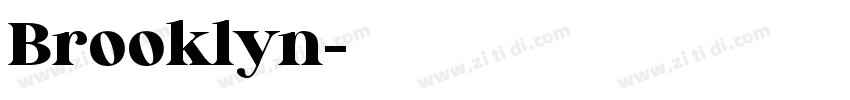Brooklyn字体转换