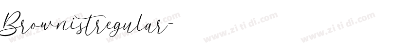 Brownistregular字体转换