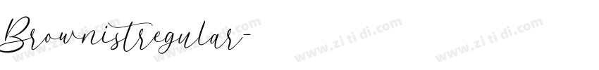 Brownistregular字体转换