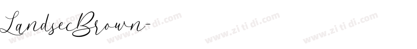 LandsecBrown字体转换