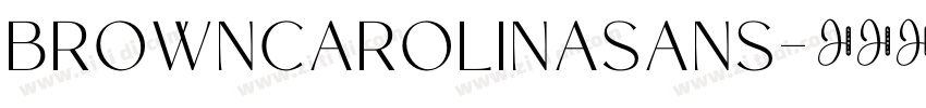 BrownCarolinaSans字体转换