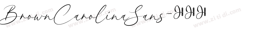 BrownCarolinaSans字体转换
