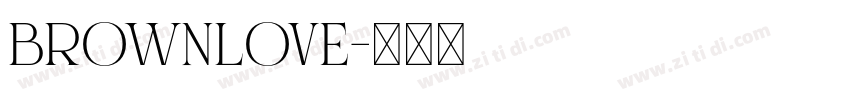 BrownLove字体转换