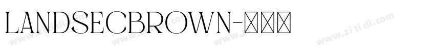 LandsecBrown字体转换