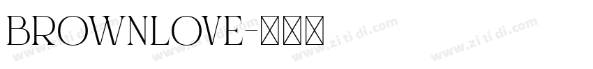 BrownLove字体转换