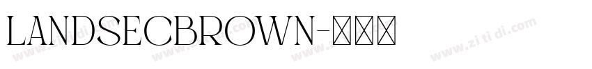 LandsecBrown字体转换