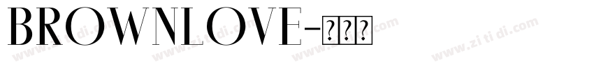 BrownLove字体转换