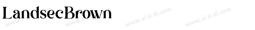 LandsecBrown字体转换
