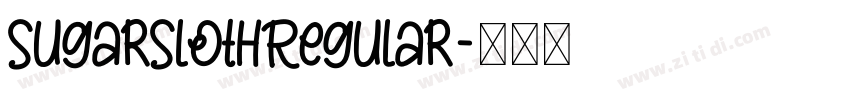 SugarSlothRegular字体转换