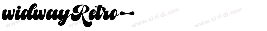 widwayRetro字体转换
