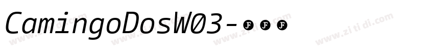 CamingoDosW03字体转换