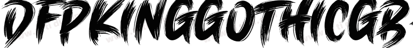 DFPKingGothicGB字体转换