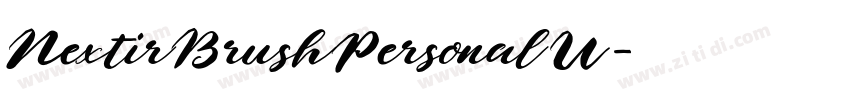 NextirBrushPersonalU字体转换