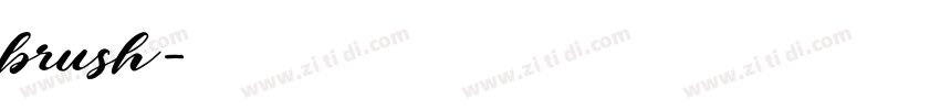 brush字体转换