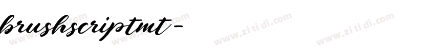 brushscriptmt字体转换