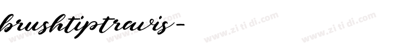 brushtiptravis字体转换