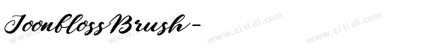 JoonflossBrush字体转换