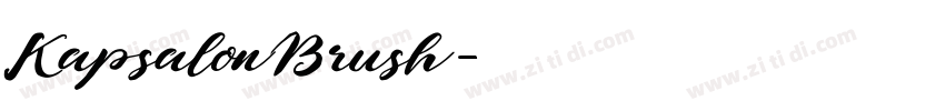 KapsalonBrush字体转换