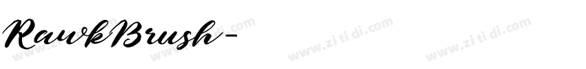 RawkBrush字体转换