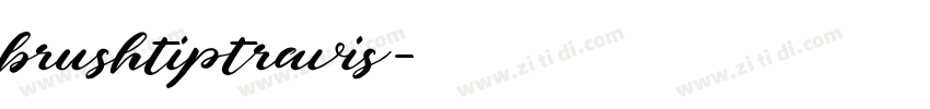 brushtiptravis字体转换
