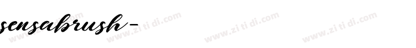 sensabrush字体转换