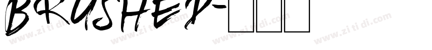 Brushed字体转换
