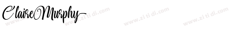 ClaireMurphy字体转换