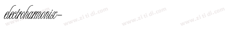 electroharmonix字体转换