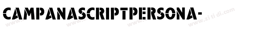 CampanaScriptPERSONA字体转换