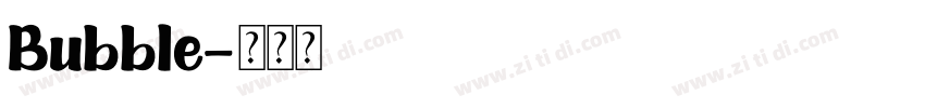 Bubble字体转换