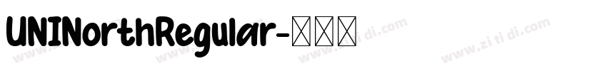 UNINorthRegular字体转换