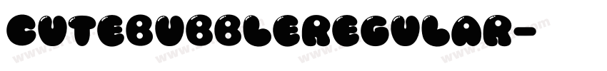 CuteBubbleRegular字体转换