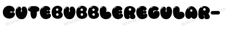 CuteBubbleRegular字体转换