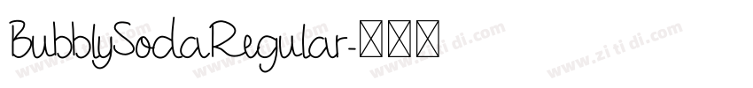 BubblySodaRegular字体转换