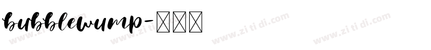 bubblewump字体转换