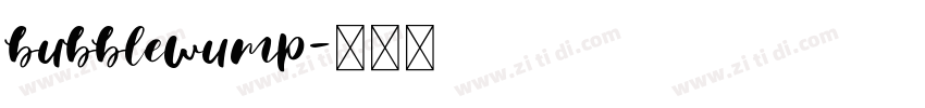 bubblewump字体转换