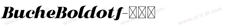 BucheBoldotf字体转换