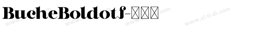 BucheBoldotf字体转换